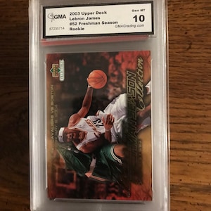 Carte de basketball LeBron James 2003 Upper Deck Freshman Season 10 (comme sur la photo) (édition originale) (5814)