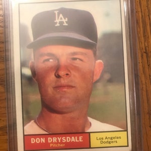 Don Drysdale 1961 Topps (come nella foto) (edizione originale) (1691)