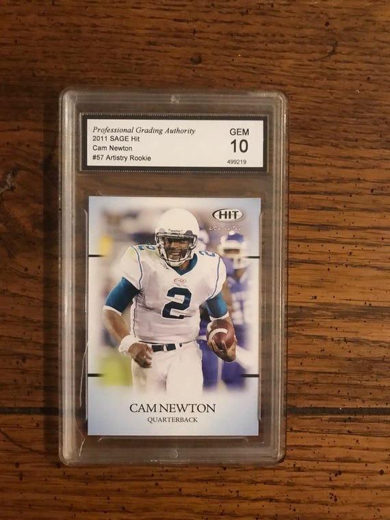 Cam Newton Sage Hit Football Card Graded PGA 10 (as Pictured) (original  Issue) (05739) - Etsy