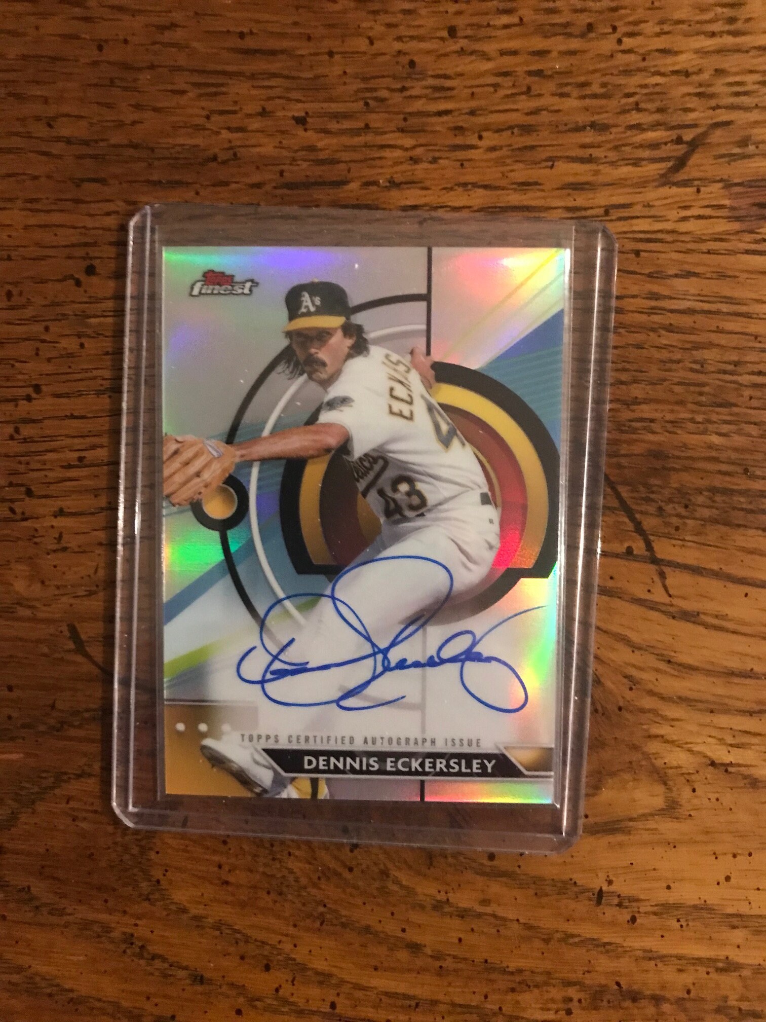 Dennis Eckersley Autograph Topps Finest (Original Issue) (As 