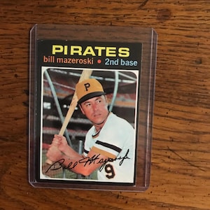 Bill Mazeroski 1971 Topps Baseball Card (original Heft) (wie abgebildet) (5914)