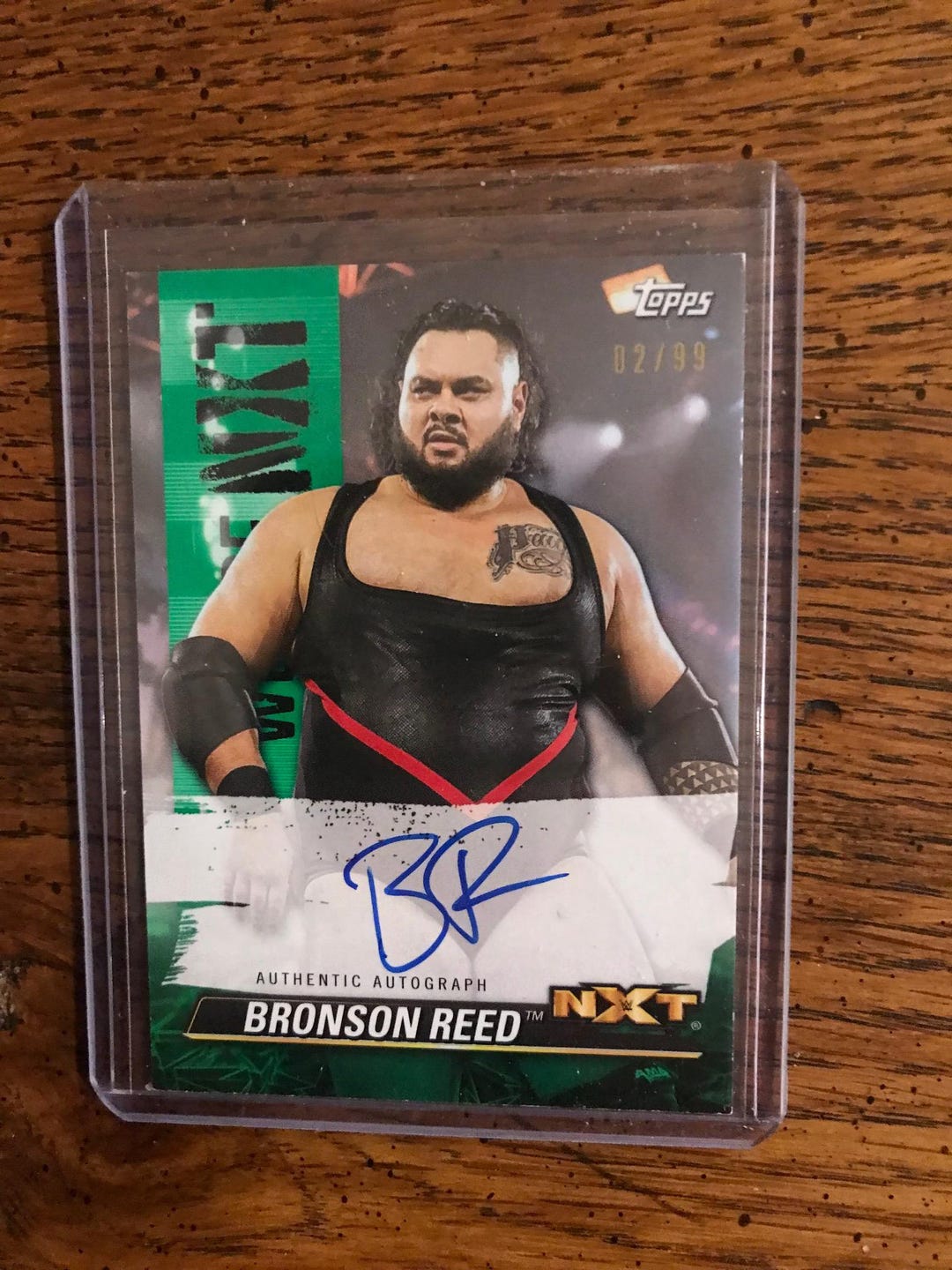 Bronson Reed Autograph Topps Wrestling Card 02/99 (original Issue) (as ...