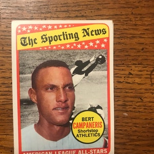 Bert Campaneris All Star 1969 Topps Baseball (Original Issue) (As Pictured) (1131)