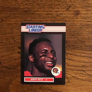 Carte de départ de Jerry Rice (édition originale) (comme sur la photo) (4902)