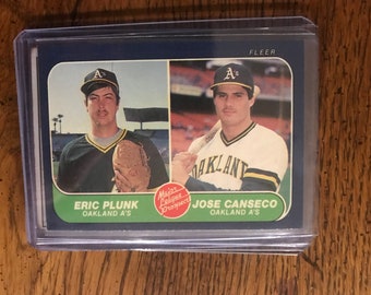 ホセ・カンセコ 直筆サイン入り ルーキー ベースボール カード 1986 No