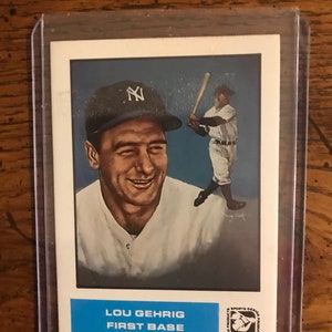 Lou Gehrig 1984 Sports Design Baseball Card (As Pictured)  (Original Issue) (2792)