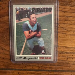 Bill Mazeroski 1970 Topps Baseball Card (Original Edition) (Wie abgebildet) (5606)