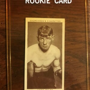 Jimmy Walsh 1938 Churchman Tobacco Boxing Card Edición original (como se muestra en la imagen) (01963)
