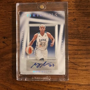 Maya Moore Autograph Origins Basketball Card (wie abgebildet) (Original Heft) (4494)