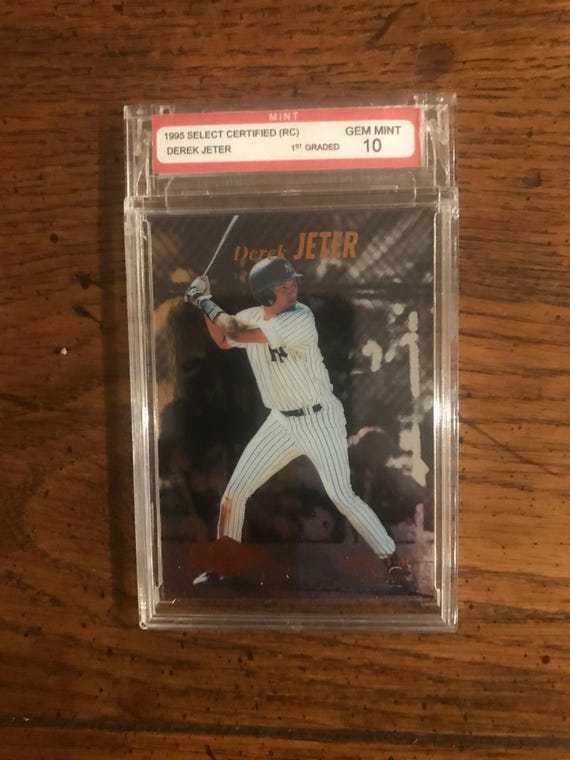 derek jeter rookie card graded 1993 Upper Deck SP Beckett 8 NM-MT : Collectibles & Fine Art This item would make a great addition to any sports memorabilia collection.? Derek Jeter 1995 Select Graded