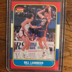 Bill Laimbeer 1986 Fleer Basketball Card (Originalausgabe) (wie abgebildet) (2537)