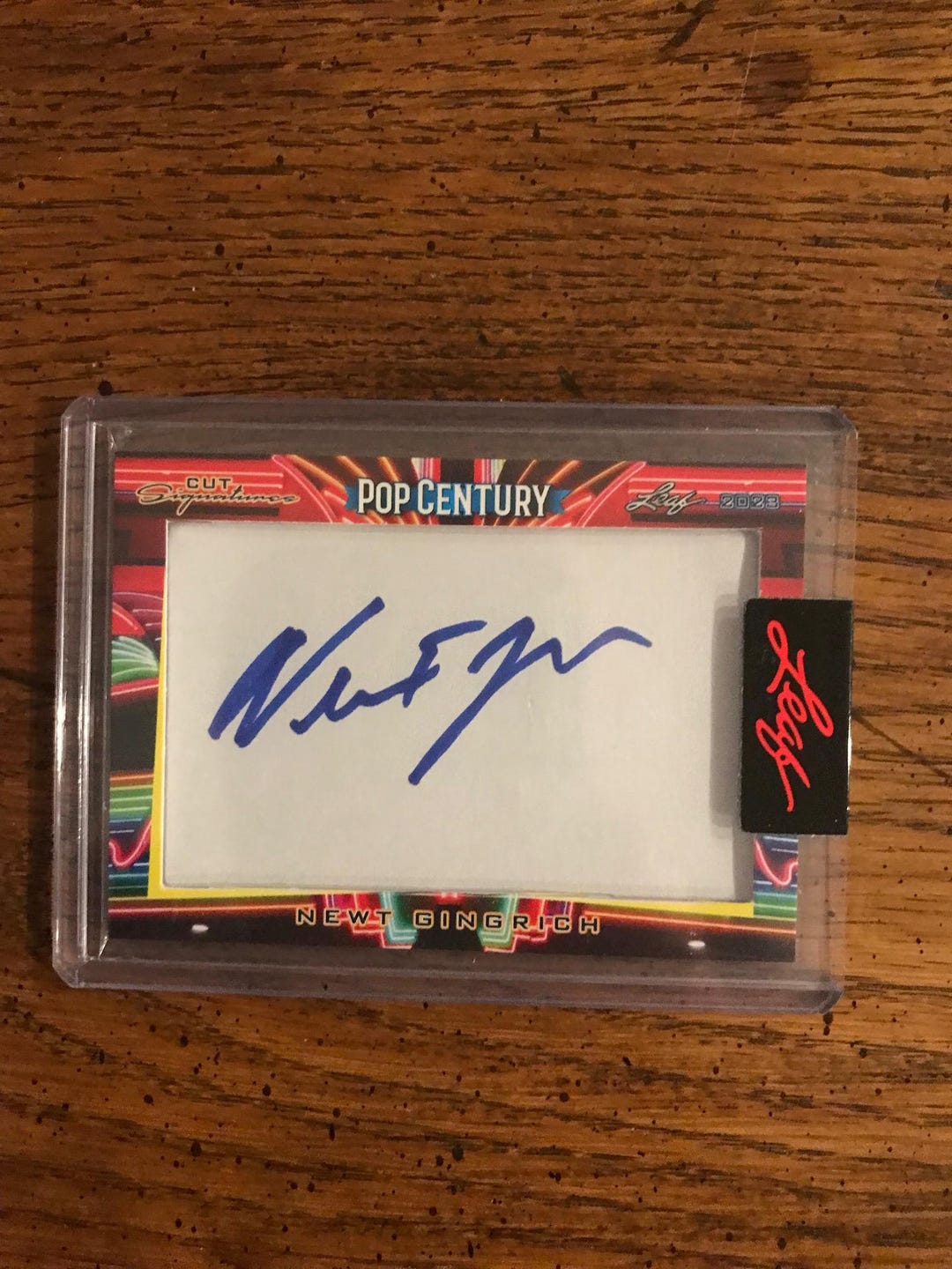 Newt Gingrich Autograph Leaf Pop Century Card (5342) - Etsy