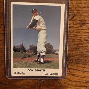 Carte de baseball Don Demeter 1960 Bell Brand Potato Chips (original) (4957)
