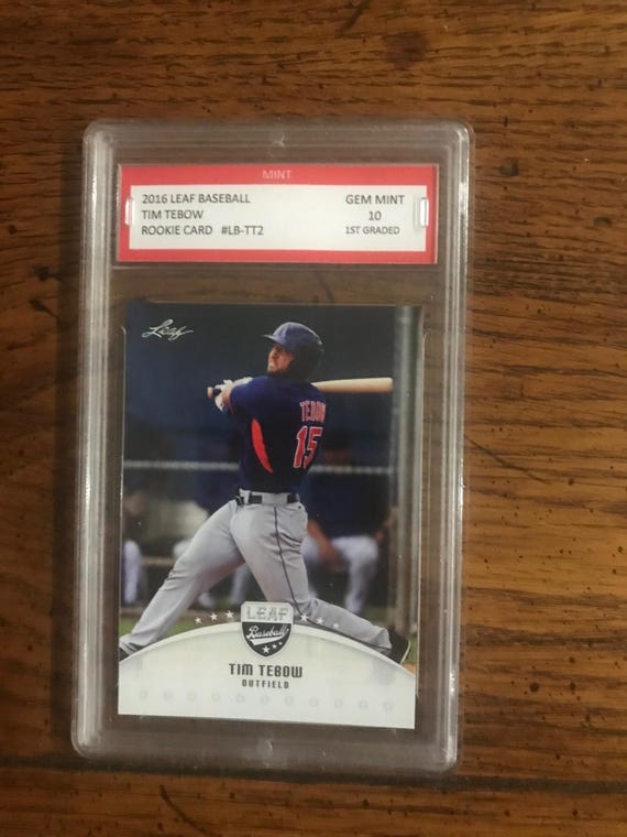 Tim Tebow Rookie Leaf Baseball Card Graded 10 (As Pictured) (Original  Issue) (5044)