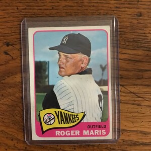 Cartão de beisebol Roger Maris 1965 Topps (conforme foto) (04119)