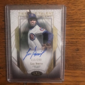 Lee Smith Autograph Topps Tier One Baseballkarte (Originalausgabe) (wie abgebildet) (03456)