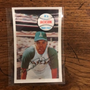 Reggie Jackson 1970 Kelloggs (edizione originale) (come da foto) (04395)