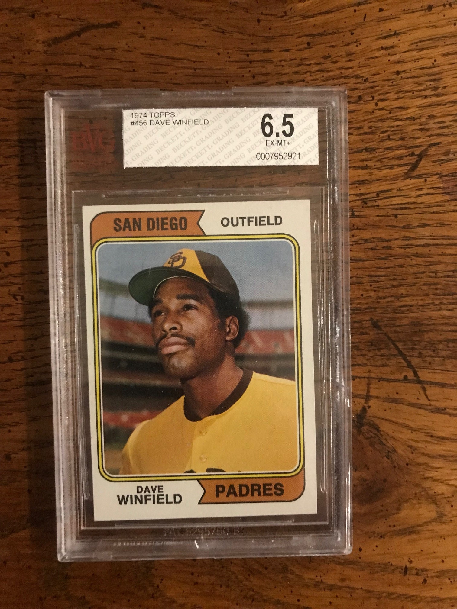 Dave Winfield 1974 Topps Rookie Graded Beckett 6.5 Original Heft 