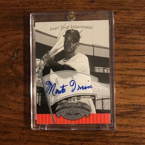 Monte Irvin Silver Autograph 2005 Upper Deck Past Time Signatures (As Pictured) (Original Issue)  (5141)