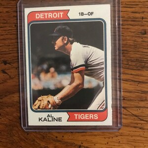 Al Kaline 1974 Topps Baseball (edizione originale) (come in foto) (5883)