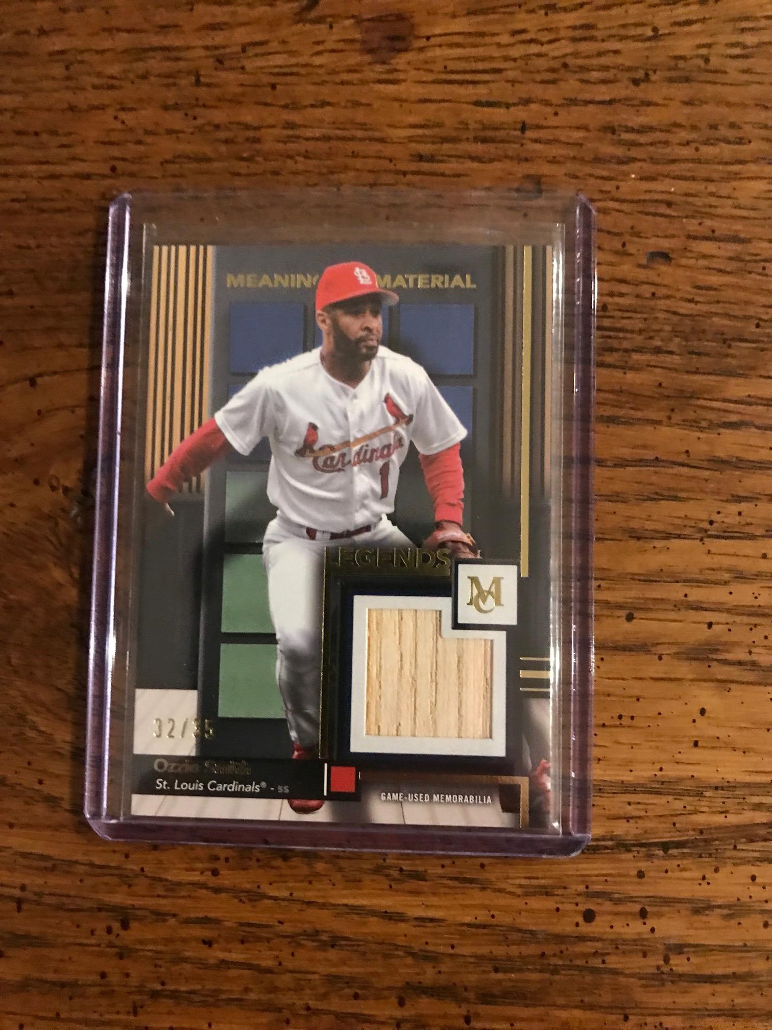Ozzie Smith Topps Museum Relic Baseball Card 32/35 (original Issue