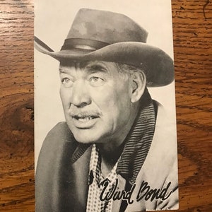 Ward Bond Penny Arcade Card. Released Circa 1950&#39;s (Original Issue) (01790)
