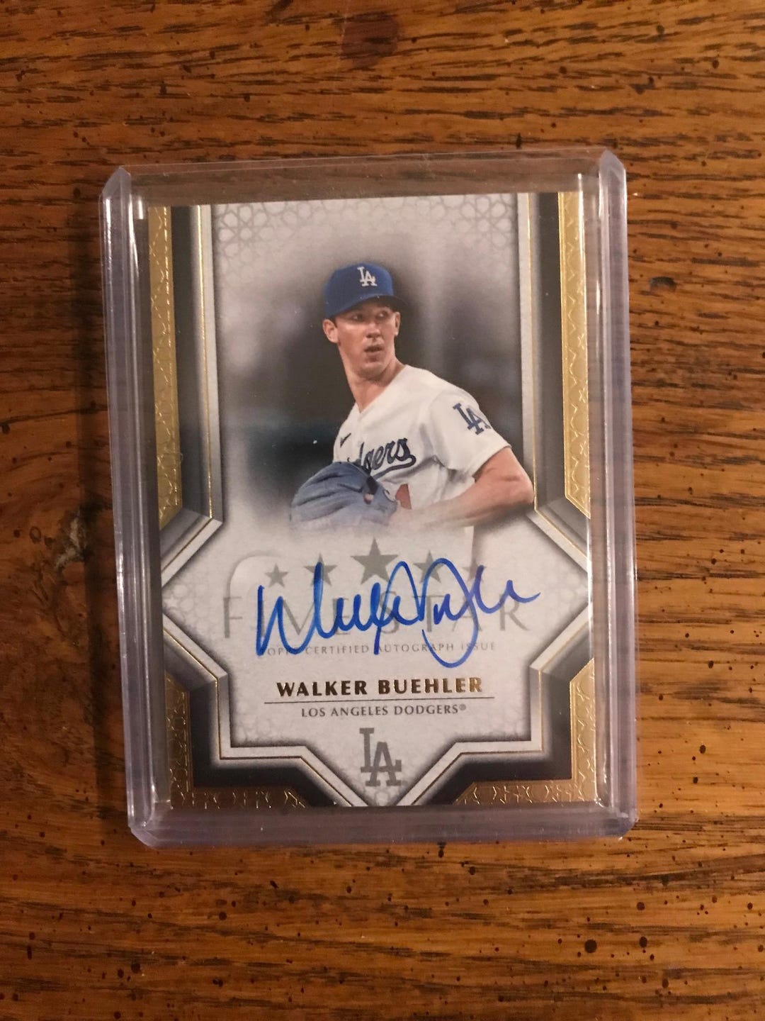 2018 TOPPS FIVE STAR BUEHLER RC AUTO  : 2018 Topps Baseball #177 Walker Buehler Rookie Card