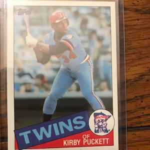 Kirby Puckett 1985 Topps Twins Rookie Baseball Card (Original Issue) (As Pictured) (904)