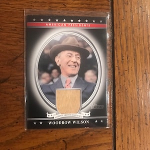 Woodrow Wilson Authentic Piece Of Griffith Stadium  (1815)