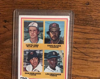 Lou Whitaker Rookie 1978 Topps Baseball Card (Original Issue) (As Pictured) (4897)