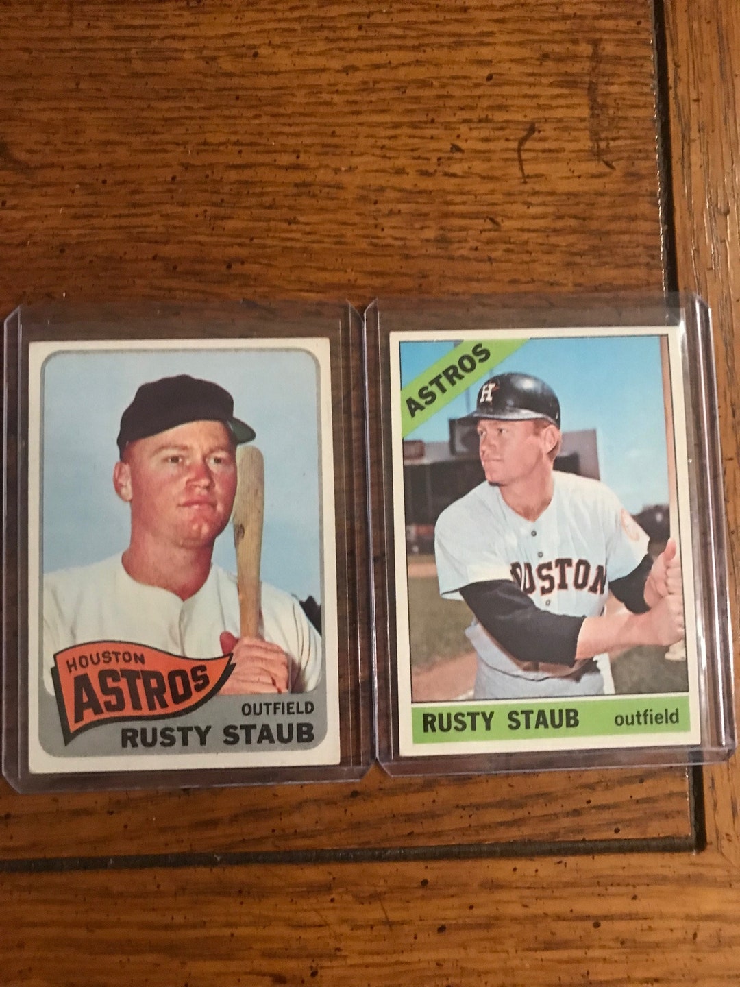 Rusty Staub 1965 and 1966 Topps Baseball Cards original 