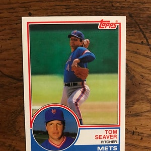 Tom Seaver 1983 Topps Update Baseball Card (Original Issue) (As Pictured) (4240)