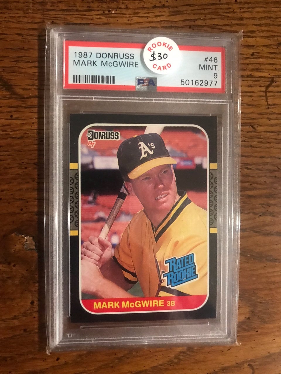 Mark Mcgwire 1987 Donruss Rated Rookie PSA Graded 9 1991 Topps 