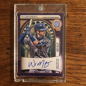 Carte de baseball Whit Merrifield autographe Gypsy Queen 078/150 (original) (comme sur la photo) (4204)
