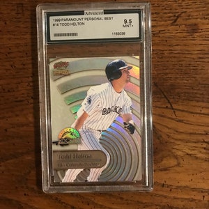 Todd Helton 1999, record personnel Paramount. Noté 9,5 (comme sur la photo) (numéro original) (2755)