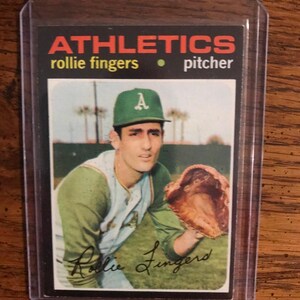Tarjeta de béisbol Rollie Fingers 1971 Topps (edición original) (como se muestra) (5918)