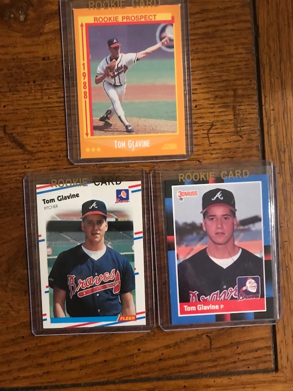 Tom Glavine 3 Different Rookie Baseball Cards as Pictured - Etsy