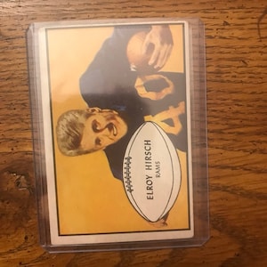 Elroy Hirsch 1953 Bowman Football Card (conforme foto) (edição original) (1957)