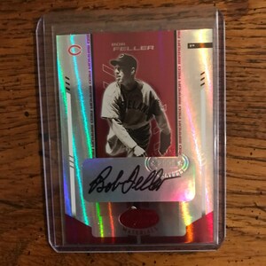 ボブ・フェラー 直筆サイン入り野球カード 219/250 (写真の通り 