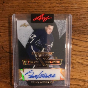 Frank Mahovolich Nummerierte 1/1 Blatt Ultimative Signature Hockeykarte (Original Ausgabe) (2715)