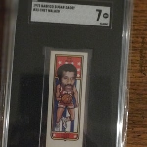 Chet Walker 1975 Nabisco Sugar Daddy classé SGC 7 (comme sur la photo) (numéro original) (1931)