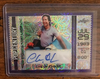 Chevy Chase Autograph Numbered 7/8 Leaf Pop Century (As Pictured) (3690)