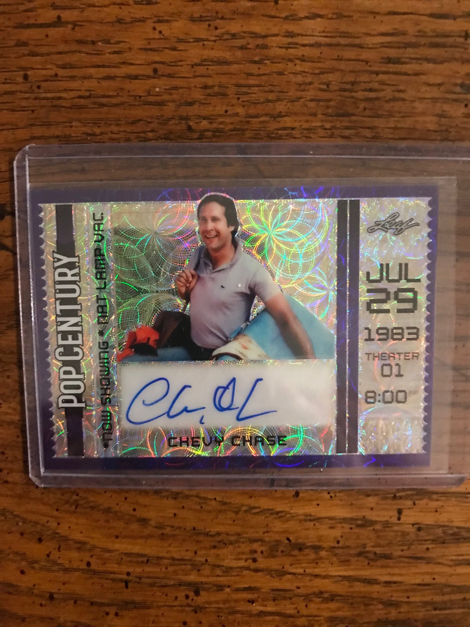 LEAF POP CENTURY chevy chase 6シリ Chevy Chase Autograph Numbered 7/8 Leaf Pop Century (as Pictured