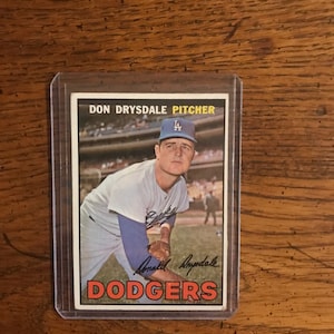 Don Drysdale 1967 Topps Baseball Card (come nella foto) (edizione originale) (2380)