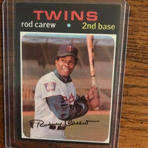 Tarjeta de béisbol Topps de Rod Carew de 1971 (edición original) (como se muestra) (5917)