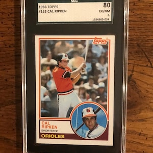 Cal Ripken 1983 Topps Baseball Card SGC 80 (edizione originale) (come nella foto) (3534}