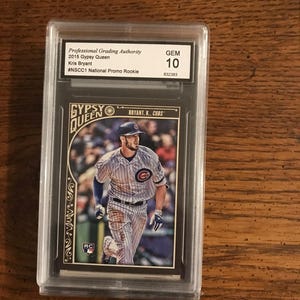 Kris Bryant Gypsy Queen Baseball Card classificata 10 (come da foto) (edizione originale) (5423)