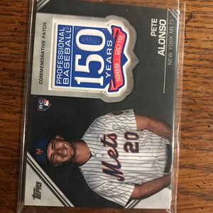 Patch comemorativo de Pete Alonso Topps (conforme ilustrado) (4958)