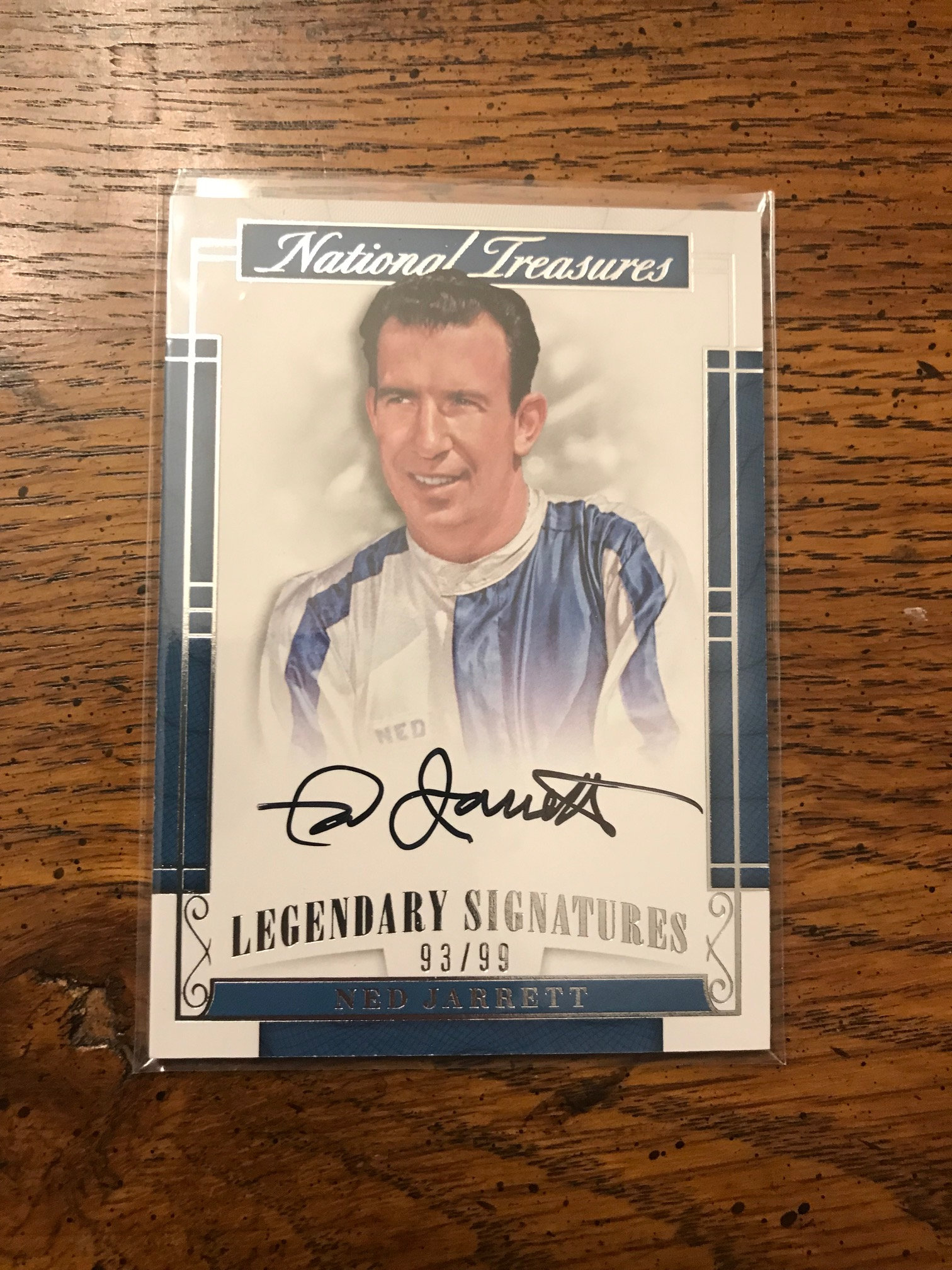 ネッド・ジャレット 93/99 直筆サイン入り ナショナル・トレジャーズ 