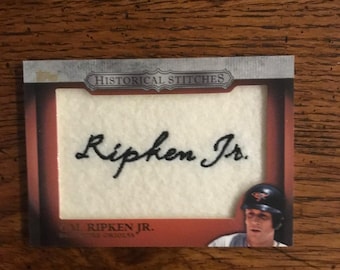 Cal Ripken Historical Stitches Patch Baseball Card (original Issue